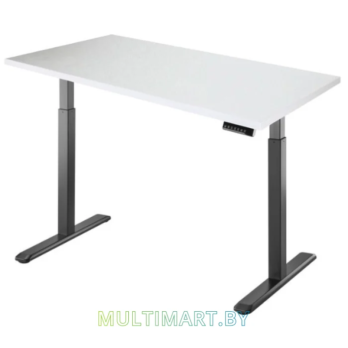 Стол для работы стоя ErgoSmart Electric Desk 1360x800x36 мм (альпийский белый/черный)